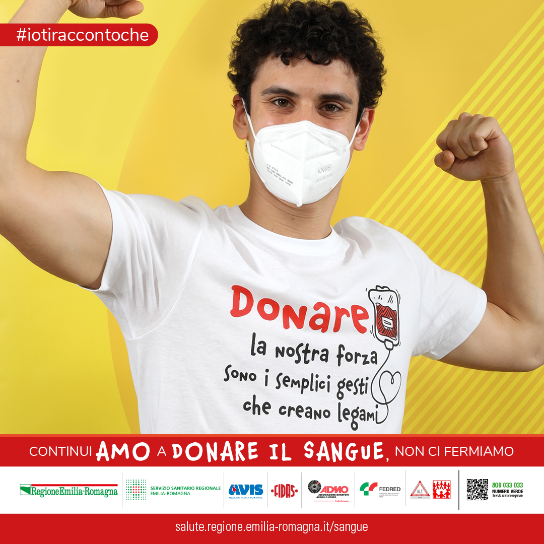 Sanità. Lunedì 14 giugno la Giornata mondiale dei donatori di sangue. Al via la campagna di comunicazione di Regione Emilia-Romagna, Avis e Fidas.