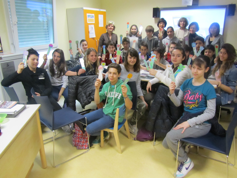 Alunni della scuola media M.M.Boiardo in visita alla Scuola in Ospedale