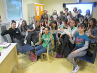 Alunni della scuola media M.M.Boiardo in visita alla Scuola in Ospedale