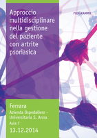 Approccio multidisciplinare nella gestione del paziente con artrite psoriasica