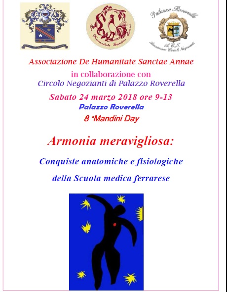 Manifestazione Culturale - Armonie Meravigliose: Conquiste anatomiche e fisiologiche della Scuola medica ferrarese 