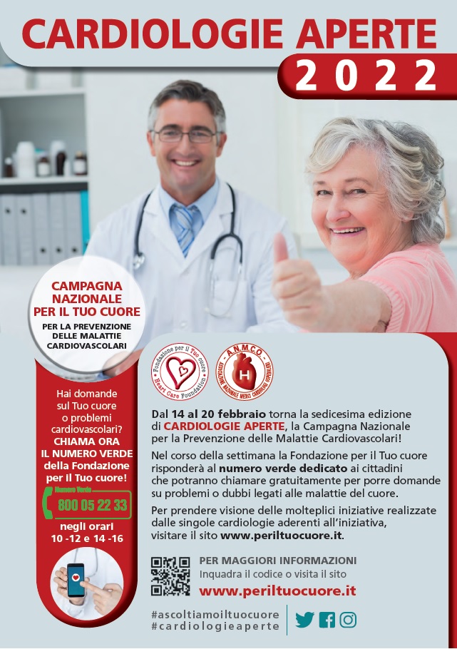 CARDIOLOGIE APERTE 2022, ANCHE FERRARA ADERISCE ALL’INIZIATIVA