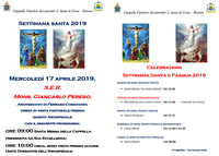 CELEBRAZIONI SETTIMANA SANTA: VISITA DI MONS. PEREGO E ATTIVITA’ PRESSO LA CHIESA DELL’OSPEDALE