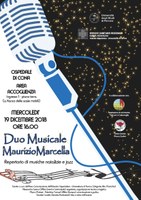 CON IL DUO “MAURIZIO MARCELLA” (MERCOLEDI’ 19 DICEMBRE) SI CHIUDONO I CONCERTI DI NATALE ALL’OSPEDALE DI CONA