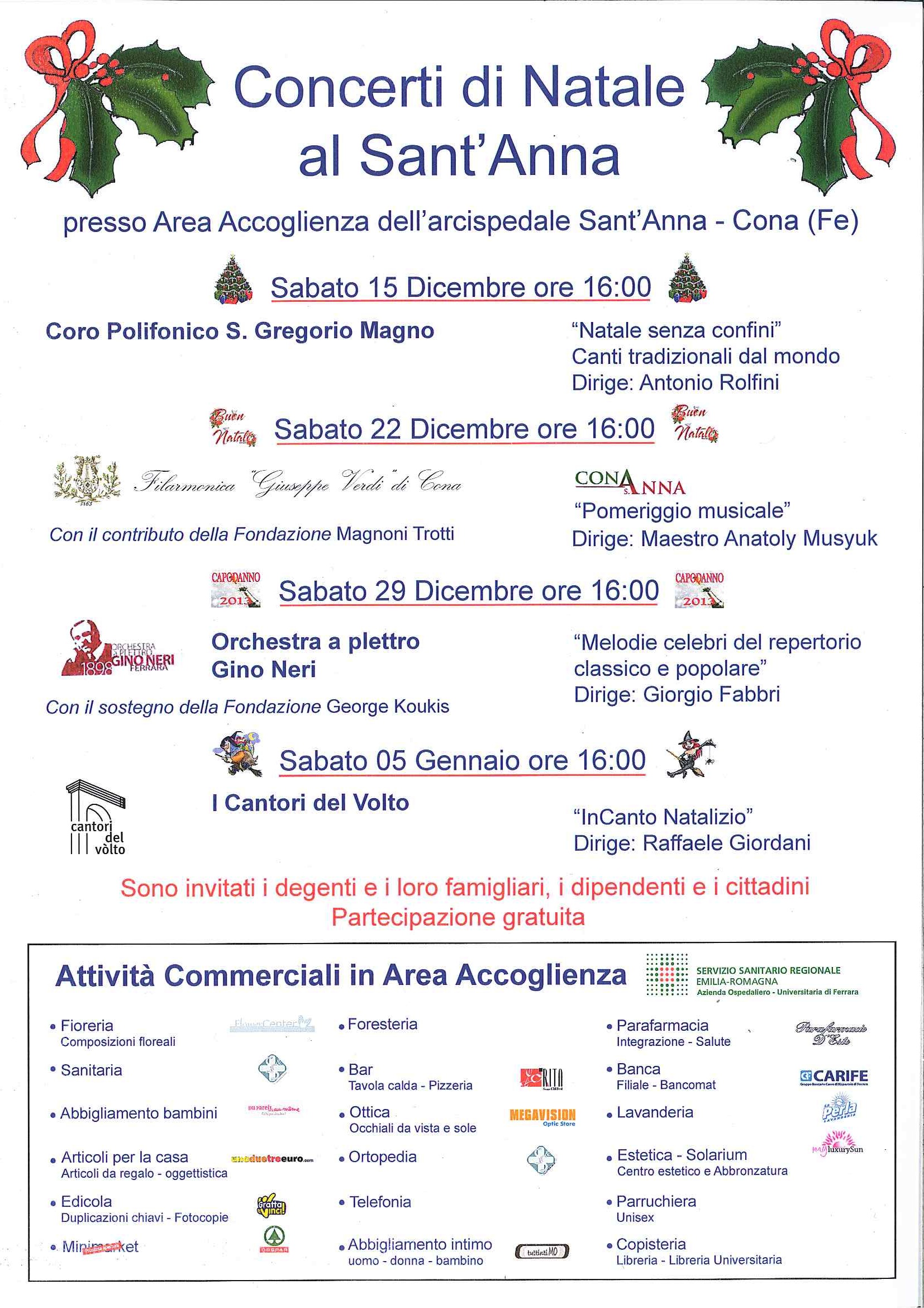 Concerti di Natale al Sant'Anna