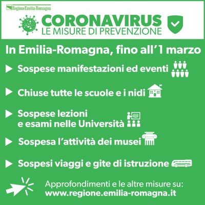 +++CORONAVIRUS+++ Chiusura di scuole e nidi, sospese manifestazioni e eventi. Tutte le misure adottate contro il Coronavirus