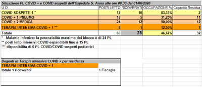 Situazione posti letto reparti Covid - 1 giugno 2020 - ore 8.30.png