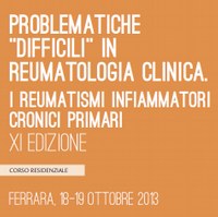 Corso - Problematiche "difficili" in Reumatologia Clinica