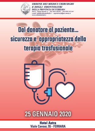 Dal donatore al paziente... Sicurezza e appropriatezza della terapia trasfusionale