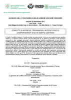 Conflitti di interesse, trasparenza, accesso civico e comportamenti etici in ambito sanitario