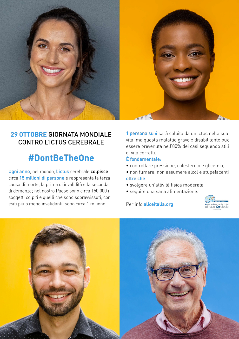 GIORNATA MONDIALE CONTRO L’ICTUS CEREBRALE. PAROLA D’ORDINE: PREVENZIONE!