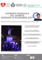 GIORNATA MONDIALE DEL DIABETE: UN INCONTRO A CONA IN COLLABORAZIONE CON L’ASSOCIAZONE AGPC