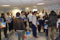 GLI ATLETI DI SPAL E MOBYT VISITANO ONCOEMATOLOGIA PEDIATRICA, PEDIATRIA E GERIATRIA