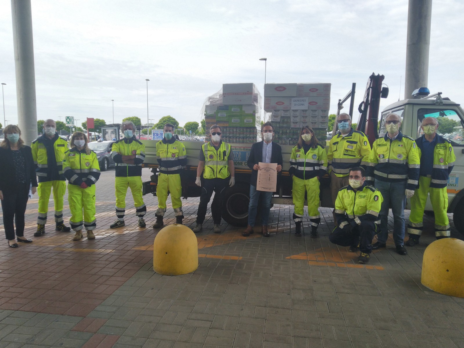 IL COORDINAMENTO DELLE ASSOCIAZIONI DI VOLONTARIATO DI PROTEZIONE CIVILE VICINO AGLI OPERATORI SANITARI