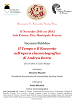 Il Tempo e il Racconto nell’opera cinematografica di Andrea Barra