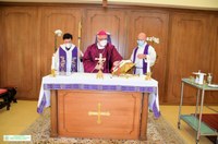 L’ARCIVESCOVO MONS. GIAN CARLO PEREGO IN VISITA AL SANT’ANNA PER PORTARE GLI AUGURI DI BUONA PASQUA