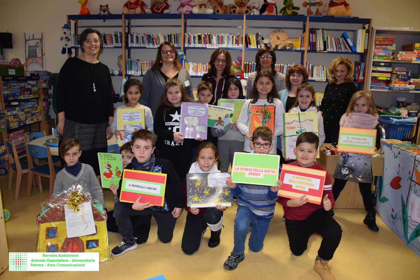 LA PEDIATRIA DI CONA RICEVE I LIBRI DONATI DAGLI STUDENTI DELL’ORESTE MARCHESI DI COPPARO