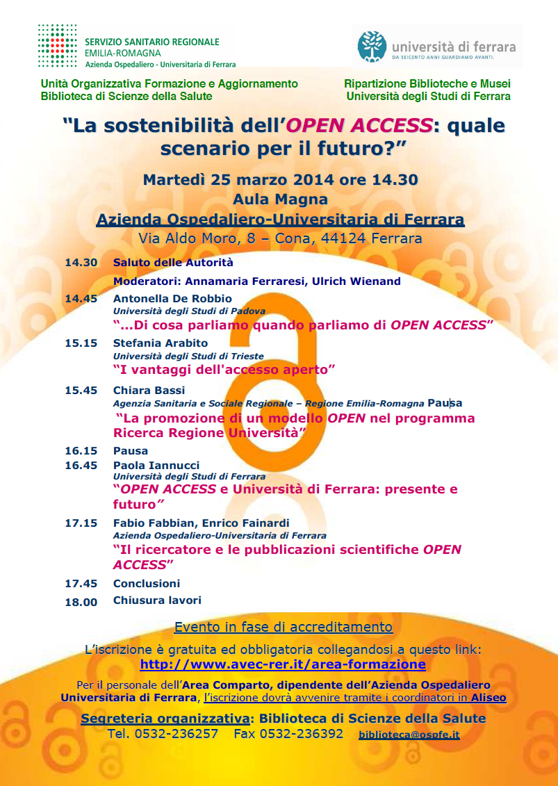 La sostenibilità dell’OPEN ACCESS: quale scenario per il futuro?