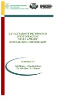 La valutazione dei processi di integrazione nelle Aziende Ospedaliero Universitarie 