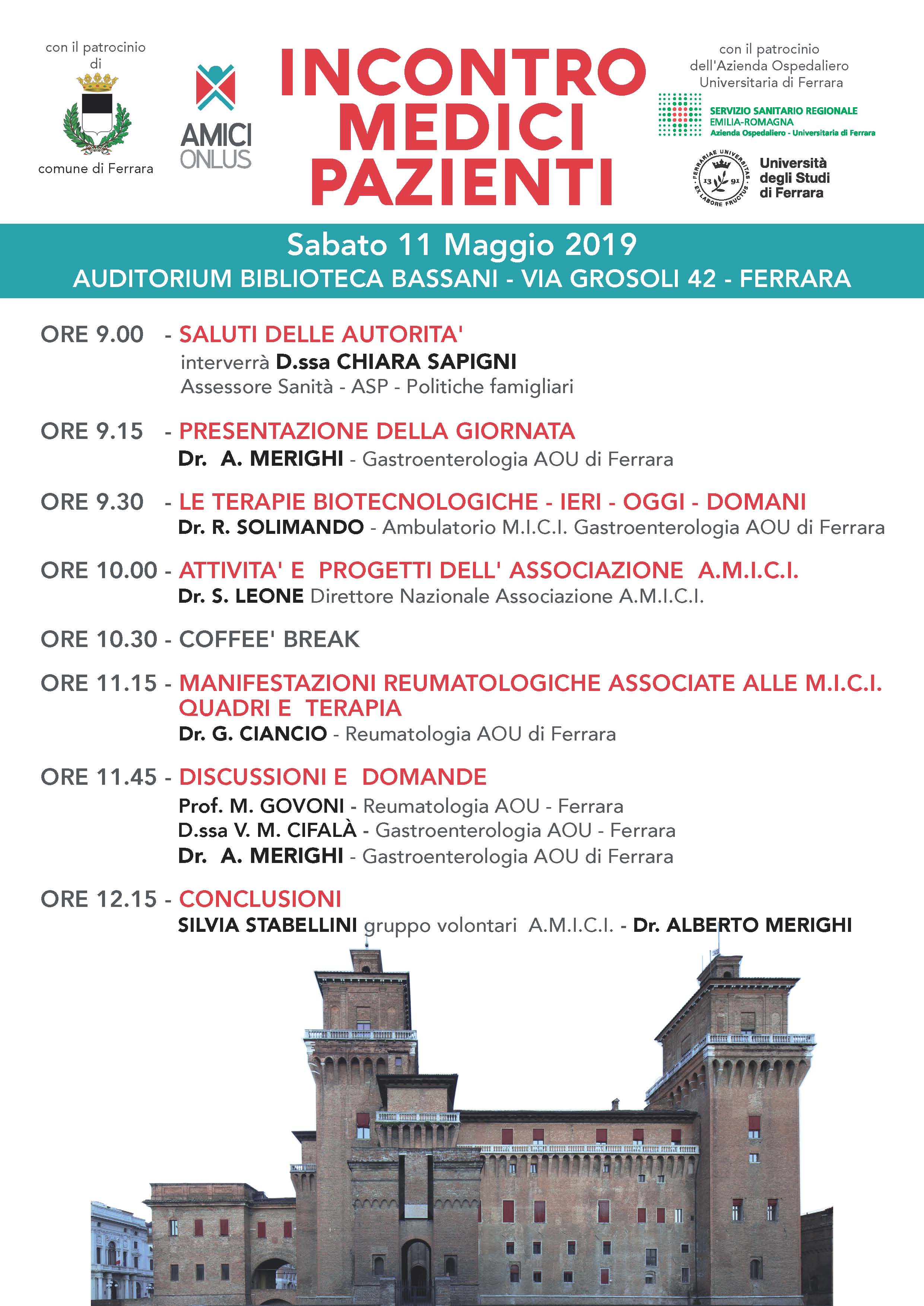 MALATTIE INFIAMMATORIE CRONICHE DELL’INTESTINO: SE NE PARLA L’11 MAGGIO IN UN INCONTRO PROMOSSO DA A.M.I.C.I. ONLUS