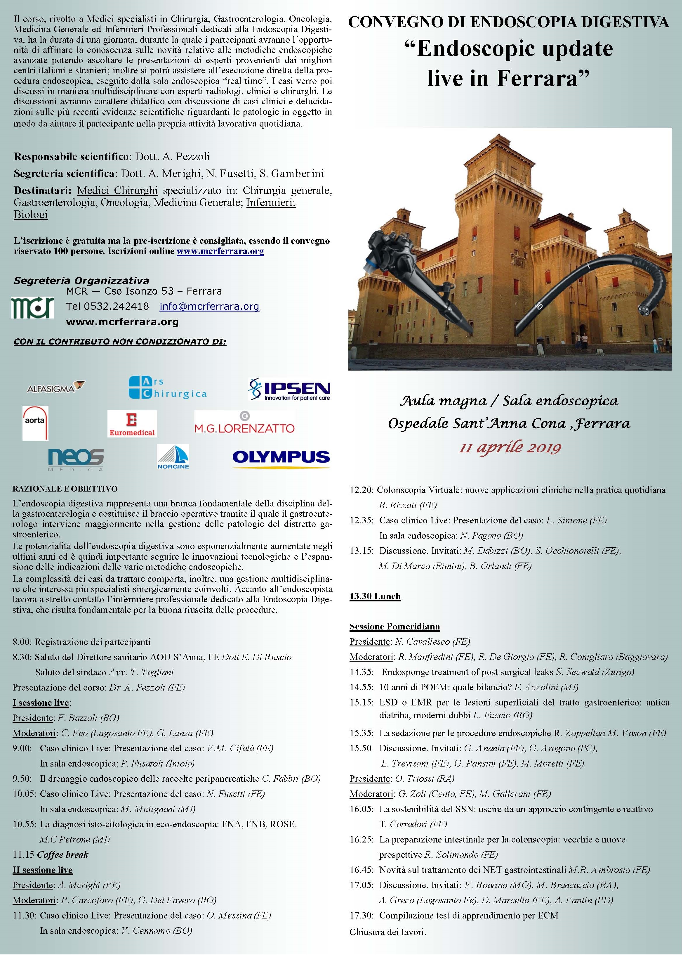 MEETING DI ENDOSCOPIA DIGESTIVA CON UNA SEZIONE LIVE