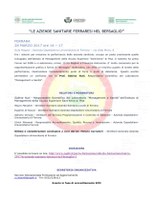 MISURARE LE PERFORMANCE DELLE AZIENDE SANITARIE:  SE NE PARLA IL 28 MARZO A CONA