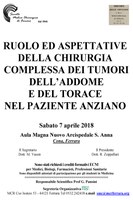 PATOLOGIA TUMORALE COMPLESSA NEL PAZIENTE ANZIANO: UNA NUOVA FRONTIERA PER LA CHIRURGIA MODERNA