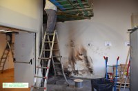 PICCOLO INCENDIO IN UN LOCALE TECNICO DELL’OSPEDALE