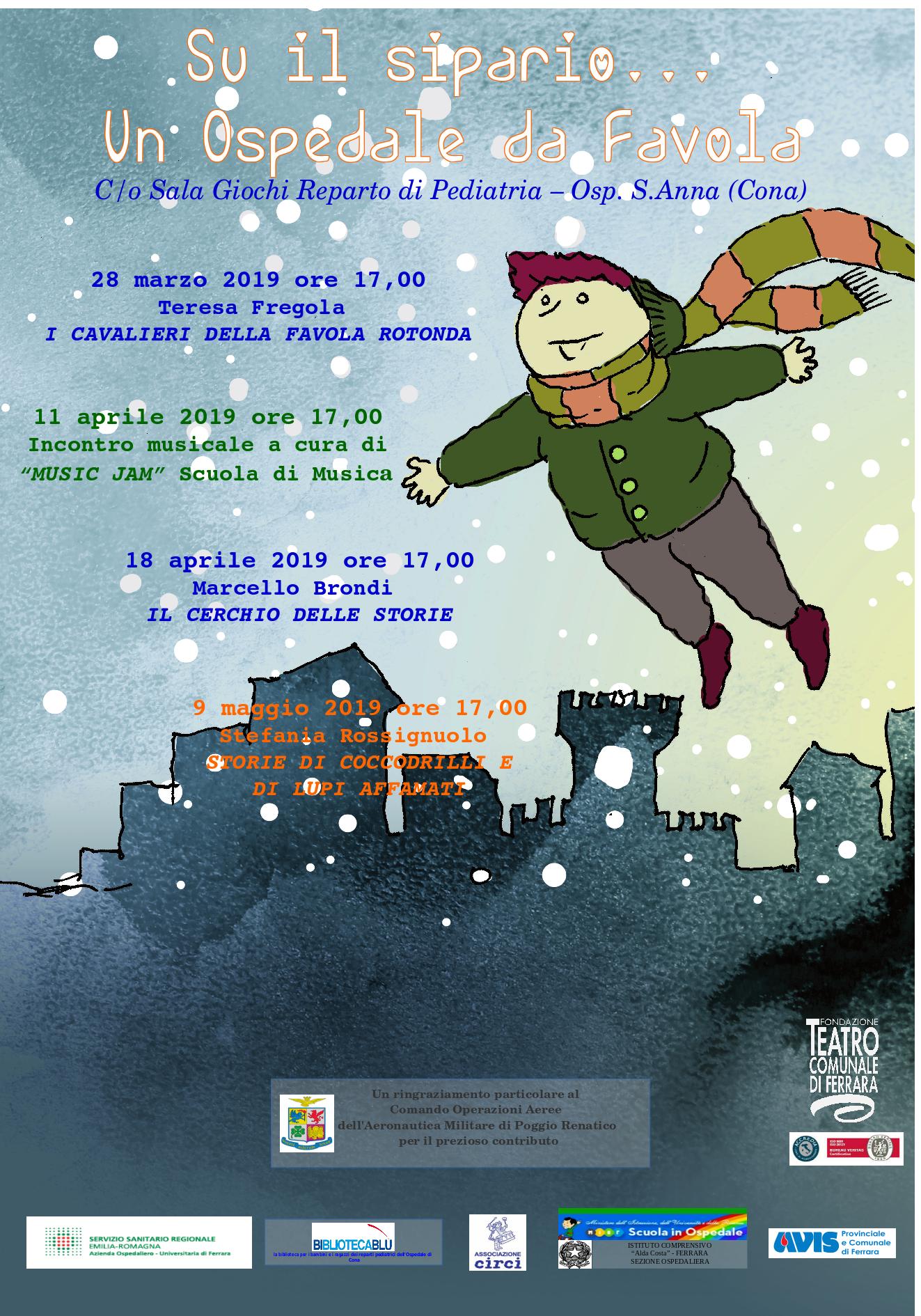 PRENDE IL VIA “SU IL SIPARIO” IN PEDIATRIA, GRAZIE ALLA COLLABORAZIONE CON IL TEATRO COMUNALE DI FERRARA