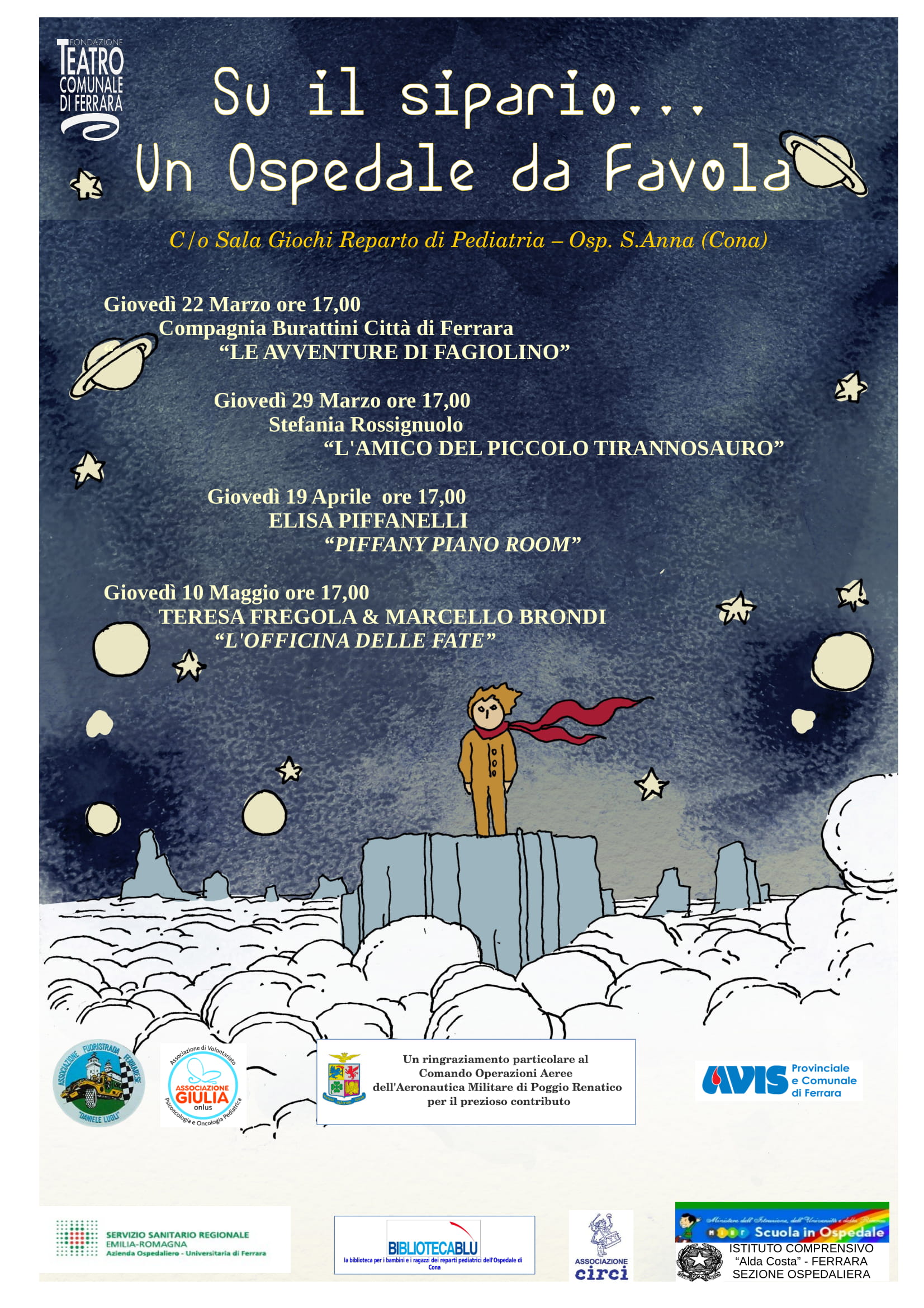 PRENDE IL VIA “SU IL SIPARIO” IN PEDIATRIA, GRAZIE ALLA COLLABORAZIONE CON IL TEATRO COMUNALE