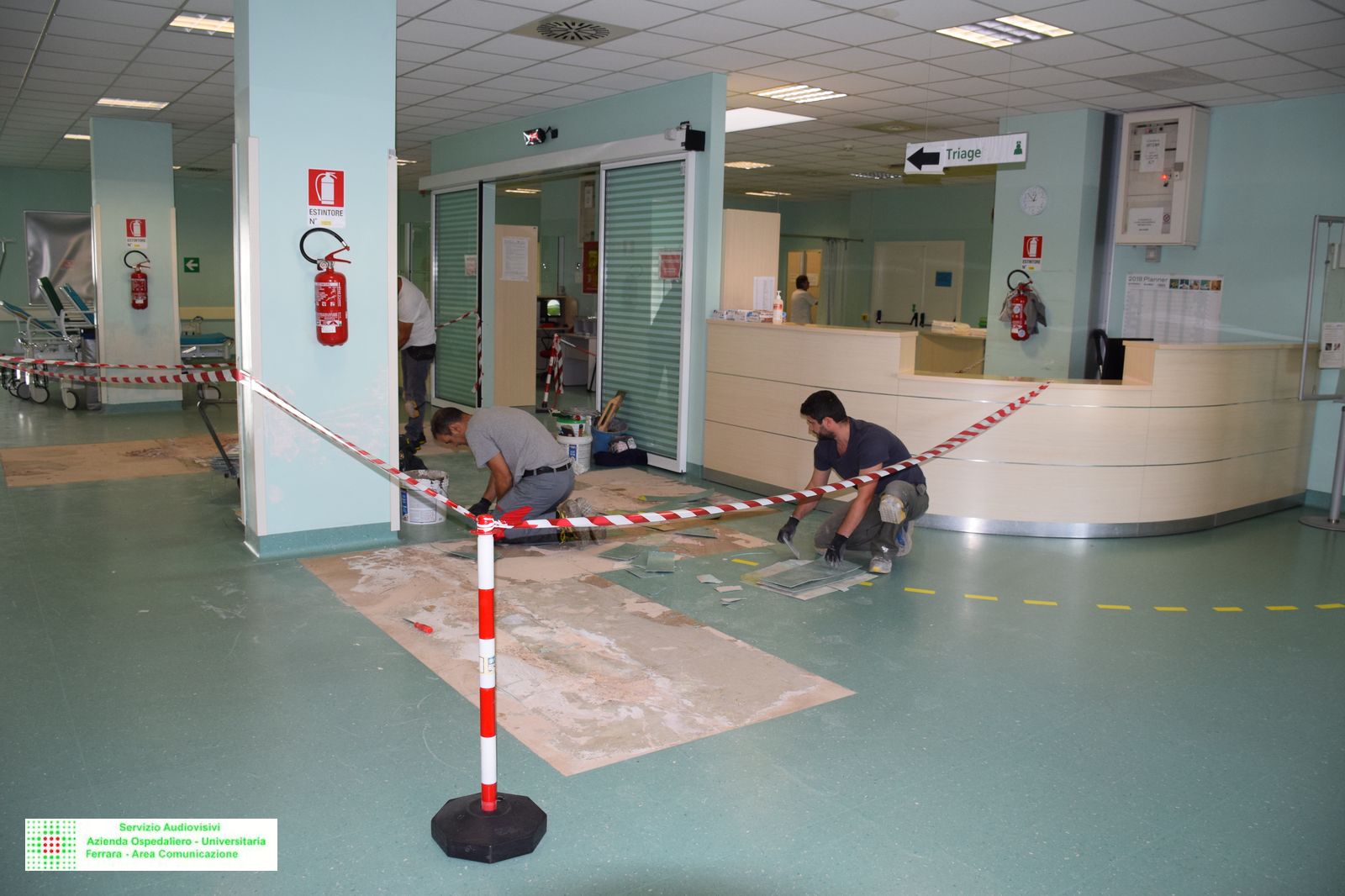 PRONTO SOCCORSO, LAVORI AL PAVIMENTO. POSSIBILI DISAGI   