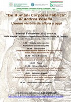 Seminario - “De Humani Corporis Fabrica” di Andrea Vesalio. L’uomo visibile da allora a oggi