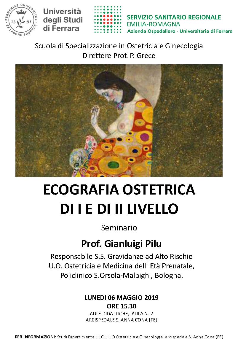 SEMINARIO "ECOGRAFIA OSTETRICA DI I E DI II LIVELLO"