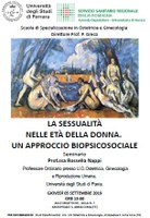 Seminario - La sessualità nell'età della donna un approccio biopsicosociale 