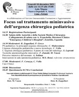 URGENZA IN CHIRURGIA PEDIATRICA: A CONA UN CONVEGNO DELLA SOCIETÀ MEDICO CHIRURGICA DI FERRARA