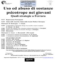 USO E ABUSO DI SOSTANZE PSICOTROPE NEI GIOVANI:  Quali strategie a Ferrara
