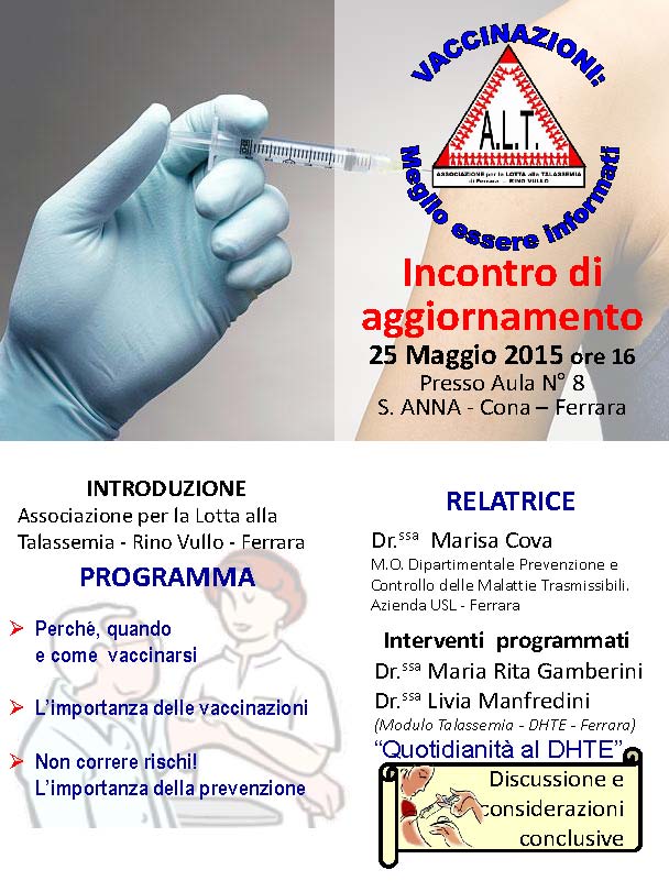 ALT Vaccinazioni: meglio essere informati