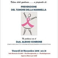 VENERDI’ 23 NOVEMBRE, A PONTELAGOSCURO, UN INCONTRO PER PARLARE DI PREVENZIONE DEL TUMORE MAMMARIO 