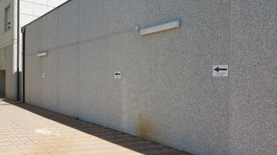 13-06-2016 - sesto intervento - Chiusura Ingresso 2 per pavimentazione colorata e colorazione pareti snodo F + snodo E Piano Terra (come raggiungere CUP, BAR, Ambulatori e CUNICO-Centro Prelievi).jpg