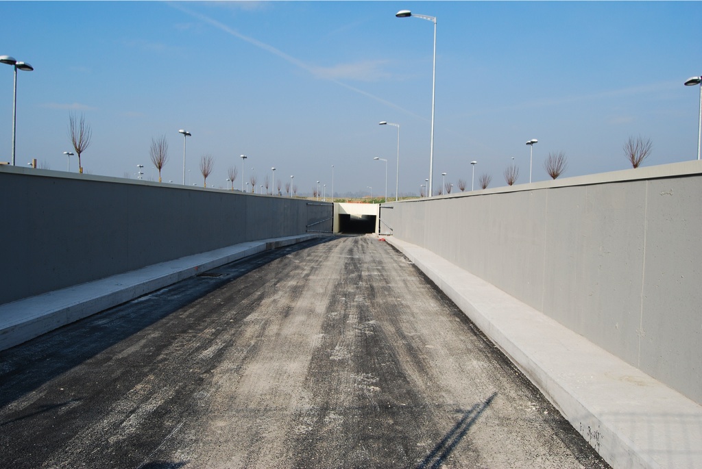 Tunnel per l'accesso ambulanze zona pronto soccorso