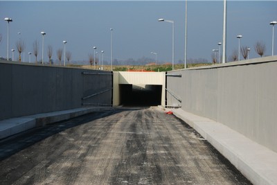Tunnel per l'accesso ambulanze zona pronto soccorso