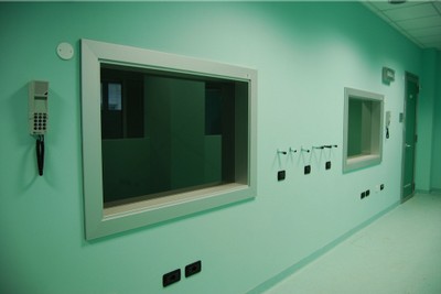 Posto console operatore di radiologia