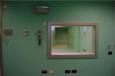 Posto console operatore radiologia