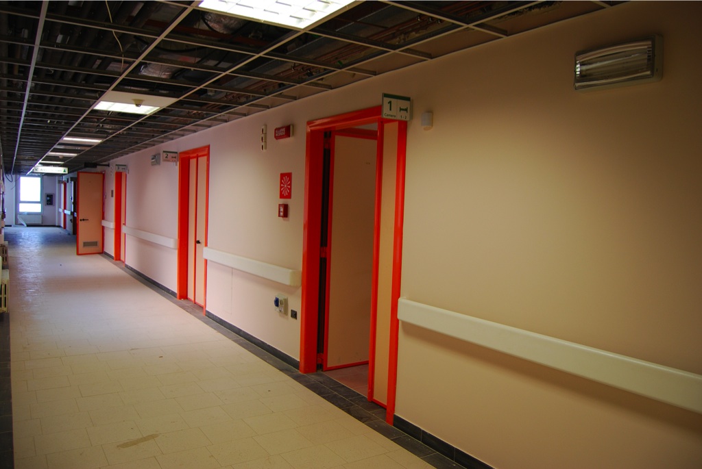 Particolare del corridoio fisica medica