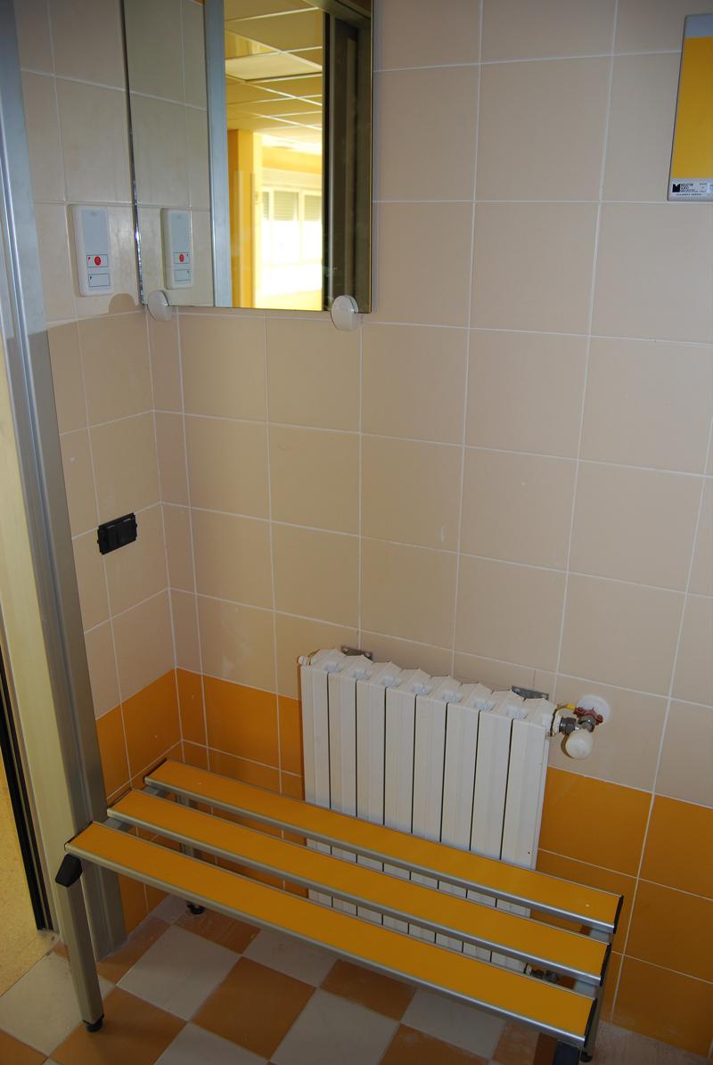 Spogliatoio preparazione paziente