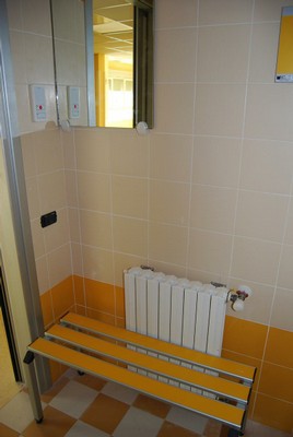 Spogliatoio preparazione paziente